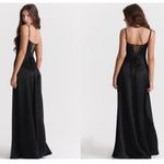 House Of CB HOUSE OF‎ CB L D-DD 'Anabella' Black Lace Up Maxi Dress NWOT Photo 9