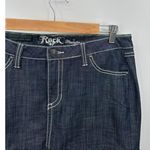Wrangler Rock47 Mini Skirt Women 31 Denim Country Boho Festival Ultra Low Rise Photo 3