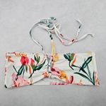 Zaful  White Floral Bandeau Beach Bra Bikini Bralette Swim Top M Medium Photo 0