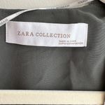 ZARA  Collection Velvet Floral Cardigan, Green/Blue, Size Medium Photo 10