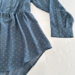 Torrid NWT Emma Dusty Blue Swiss Dot Babydoll Tunic Size 1X Photo 6