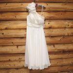 Mac Duggal NWT  ROSETTE ONE SHOULDER TEA LENGTH DRESS Photo 5