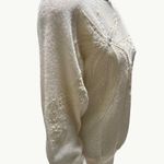 Counterparts Vintage Ivory Boho Sweater With Embroidered Floral Design Size S Photo 4