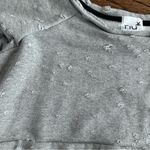 Nu New York  Women's  Ped Plum Gray Sweater with Eyelet Size Small/Medium S0585 Photo 8