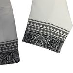 Chico's NWT  Women White Bandana Printed Boarder Jacket Size 2 Photo 2