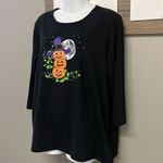 Holiday Editions Halloween Black 3/4 Sleeve T Photo 1