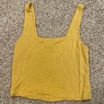 Yellow Cropped Tank Top Photo 1