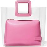 STAUD Shirley Clear Handle PVC Bag Pink Photo 1