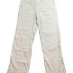 J. Jill Wide Leg Pants Women's Size 12 Stretch Khaki Linen Rayon Blend FLAW Tan Photo 0