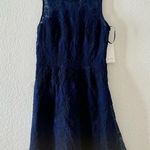 Frenchi Nordstrom’s Tulle and Lace Navy Black Illusion Dress Blue Photo 0