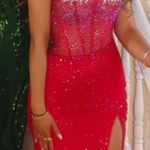 Ashley Lauren  Prom Dress Red 11616 Photo 3