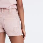Madewell  x Where I Was From High Rise Jean Shorts Embroidered Heart Size 28 Photo 1