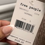 NWT Free People Sloane' Hooded Wrap Cardigan Tan Size L Photo 6