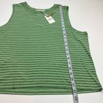 Marine layer  Womens Size‎ XL Green White Lydia Textured Stripe Tank *FLAWED NEW Photo 8
