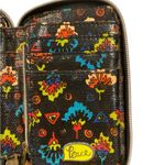 Sakroots Colorful Patterned zipper Black Blue Wallet Boho Floral Photo 3