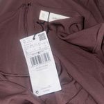 Mango NWT MNG  Cut-out dress Long Sleeve Stretch SZ-8 Chocolate Brown Photo 5