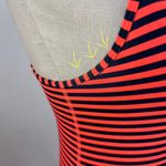 Lululemon Cool Racerback Neon Red/Blue Stripe Tank Top Photo 4