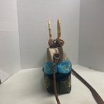 Preston & York Embroidered Satin Fabric Handbag With Bamboo Handles Shoulder Tot Photo 10