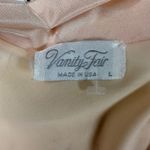 Vanity Fair  Womens Pink‎ Satin Lace Trim Long Sleeve Full Length Robe L Photo 3