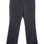 Ann Taylor  Gray Pinstripe Trousers NWT Size 8 Gray Stripe Dress Pants Photo 0