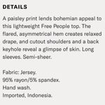 Free People  Paisley Chloe Hummingbird Top Photo 7