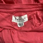 Velvet Tees Velvet Pink Fitted Ruched T-Shirt Photo 3
