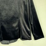 Whirlaway Frocks Black Velvet Button Blazer Petite Size 12 Vintage Short Sleeve Photo 5