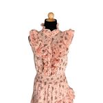 ROCHELLE BEHRENS The Sleeveless Ruffled Mini Shirt Dress Size XS Photo 3