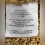 J.Crew  Woven Raffia Tan Shoulder or Tote Bag Photo 6