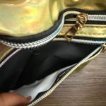 Gold Fanny Pack, One Size, Rainbow Zip Black Photo 4