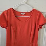 Charming Charlie Textured Jersey Skater Women's Dress Pink Size Medium A Line Photo 3