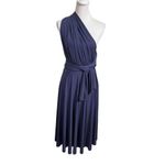 Dessy Collection Infinity Dress Women’s Small Convertible Wrap Tie Formal Jersey Purple Photo 6