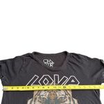 Chaser M Tiger Love Graphic Tee Shirt Brown 100% Cotton Distressed Indie Sleaze Photo 5