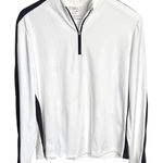 Tyler Boe 1/4 Zip Long Sleeve White Golf Activewear Pullover NEW W1803 Sz L Size L Photo 0