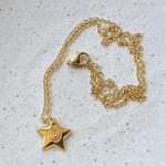 Handmade grunge y2k star swirl fully gold stainless steel chain necklace💫🌀 Photo 5