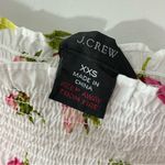 J.Crew NWT  Smocked Cotton Poplin Pajama Top in Rosebud Floral Size‎ XXS BF308 Photo 3