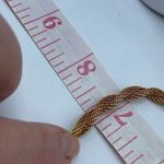 Vintage Sarah Coventry 14” twisted tube chain choker. Gold Photo 5