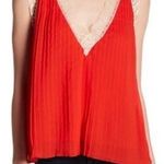 Romeo + Juliet Couture NWT Romeo & Juliet Pleated V- Neck Top Sz-Small Photo 0
