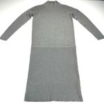Ann Taylor Petite Gray Long Sleeve Mock Turtleneck Sweater Dress Size SP Photo 10