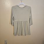 Grace Elements Size Medium Light Sage Pastel Green Blouse Boho NEW NWT Stretchy Photo 5