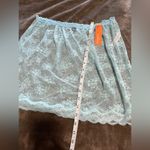 COLSIE Women’s Light Blue Sheer Lace Mini Skirt Cover Up Sz L NWT Size L Photo 6