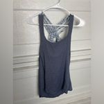 Lululemon  Athletica Navy Tank Top with Patterned Straps Photo 1