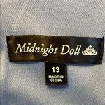 Midnight Doll  Blue w/ Glitter Mini Cocktail Dress Size 13 Photo 8