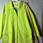 Liz Claiborne Jacket Womens‎ 1X Green Long Sleeve Button Down Rain Cold Jacket Photo 5