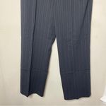 Nine West Black Wide Leg Dress Pants Pink Pinstripes, Size 14 Photo 3