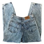 Vintage 80's Essentials Sport Acid Wash high rise Mom Button Fly jeans size 10 Blue Photo 1