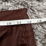 Edikted  Luna brown Faux Leather Flare Jeans size S Photo 4