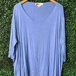 Free People  Beach Blue Oversized Tee Sz XS/S Photo 0