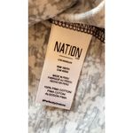 Nation Ltd Pima Cotton Flutter Shortsleeve Floral Tee Size L (square neck) Photo 4