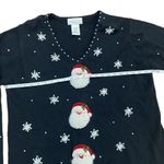 Vintage Mandal Bay Christmas Santa face sweater Black Size XXL Photo 4